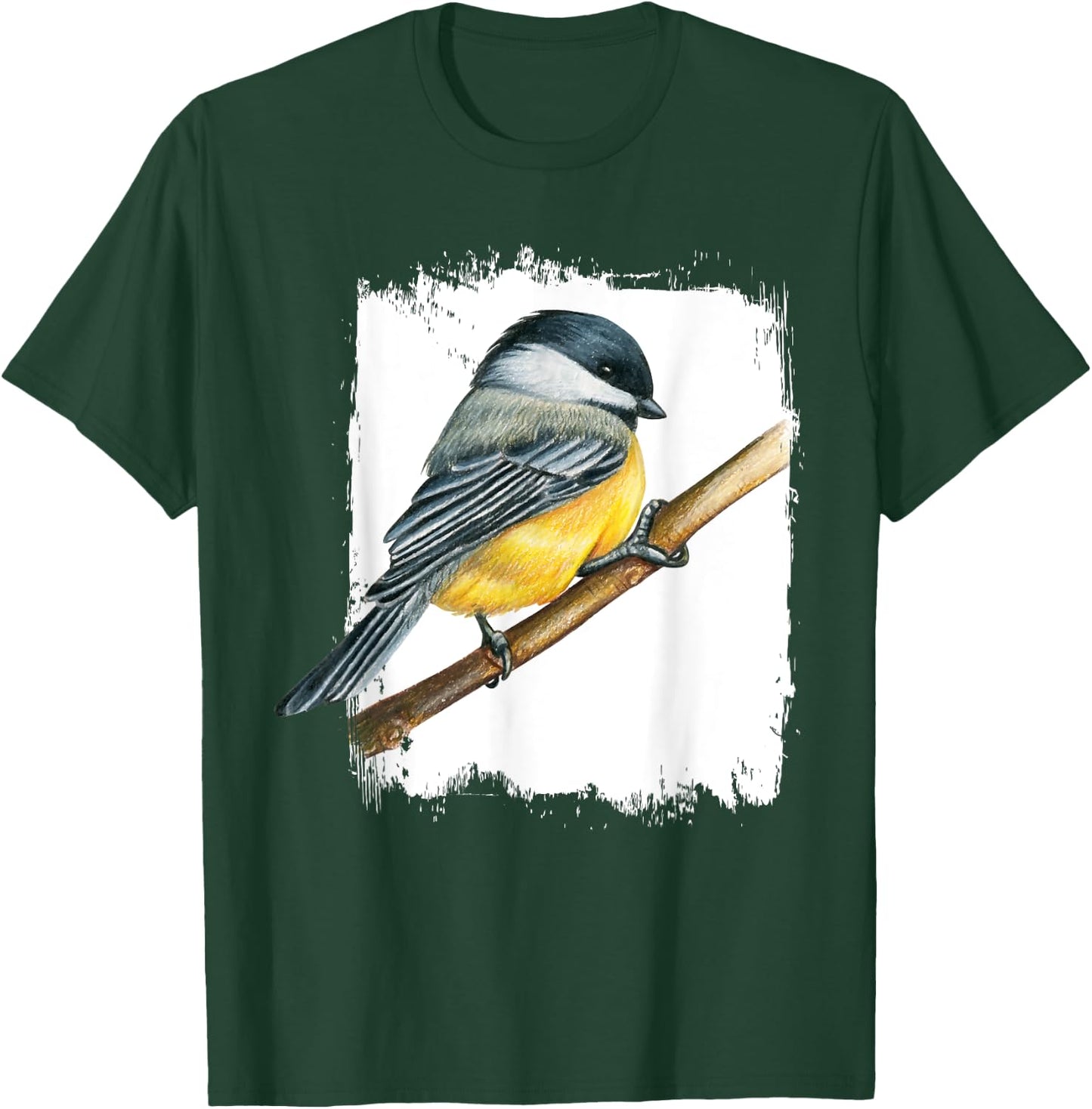 Beautiful Birds Animal Gift Vintage Bird Watcher Birding Birdwatching - Women's Black Small Classic Fit Short Sleeve T-Shirt - T-Shirt | Forest