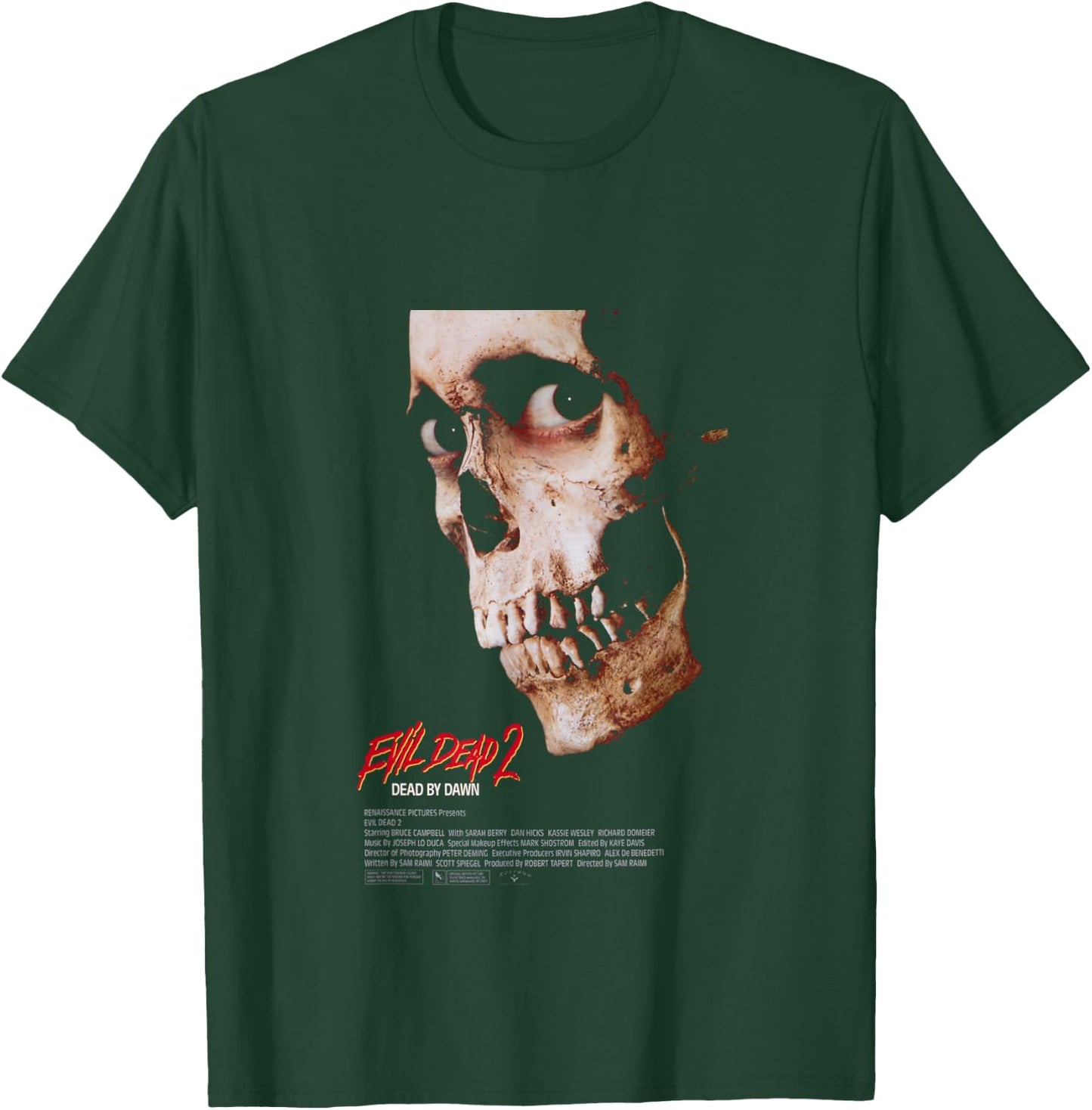 Evil Dead 2 Dead by Dawn Theatrical Poster T-Shirt - T-Shirt | Forest