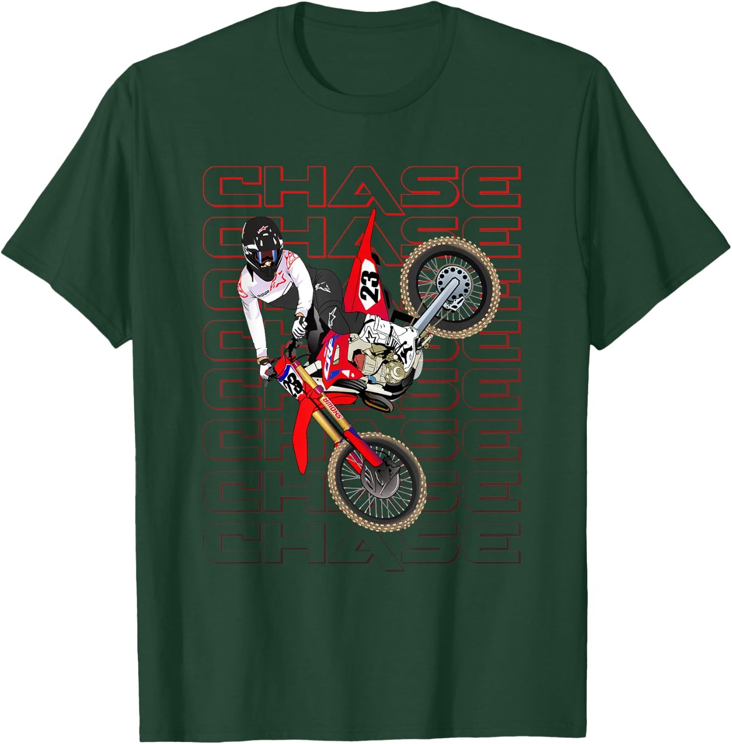CS23 Chase Motocross Supercross Sexton T-Shirt - T-Shirt | Forest