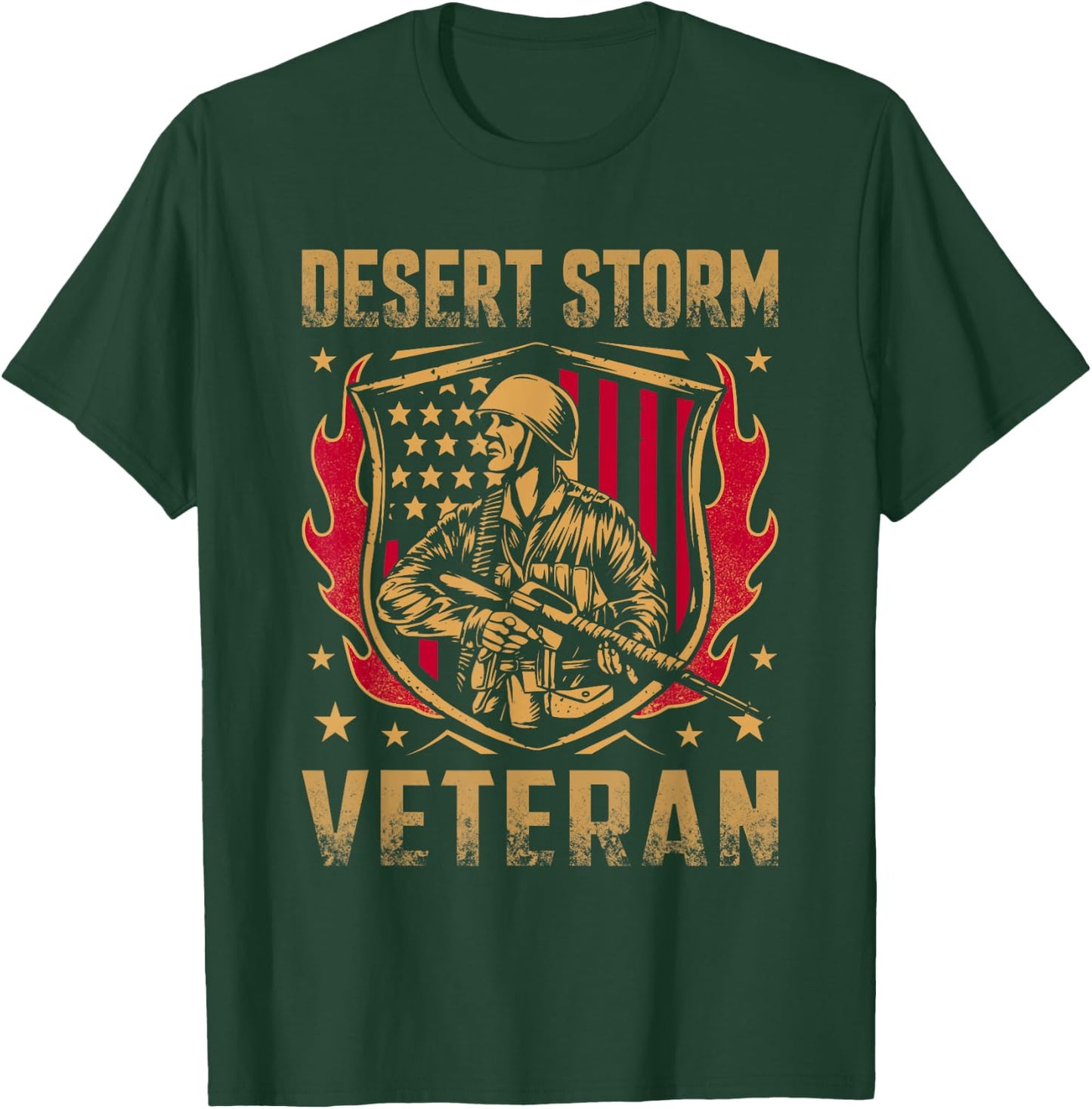 Desert Storm Operation Veteran American T-Shirt - T-Shirt | Forest