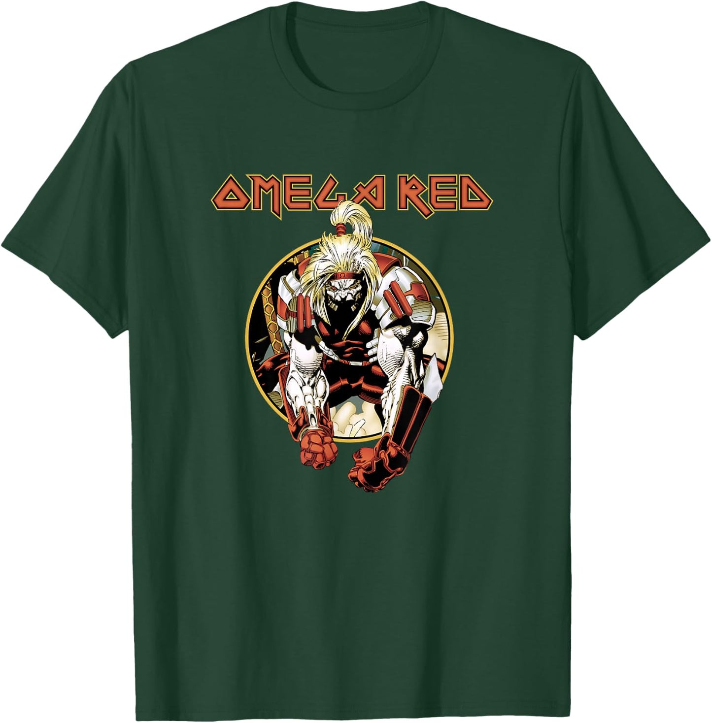 Marvel X-Men Omega Red Vintage Circle Portrait T-Shirt - T-Shirt | Forest