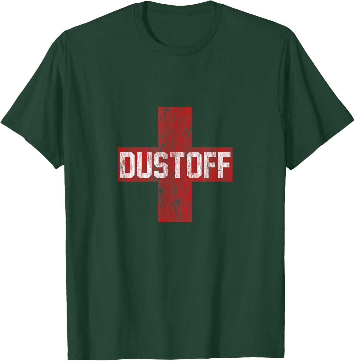 Dustoff Cross Faded T-Shirt - T-Shirt | Forest