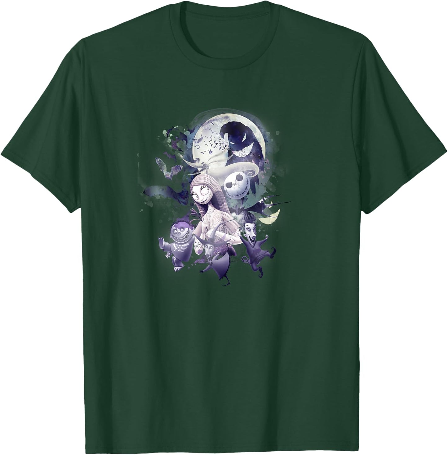 Disney The Nightmare Before Christmas Moon Glow Group T-Shirt - T-Shirt | Forest