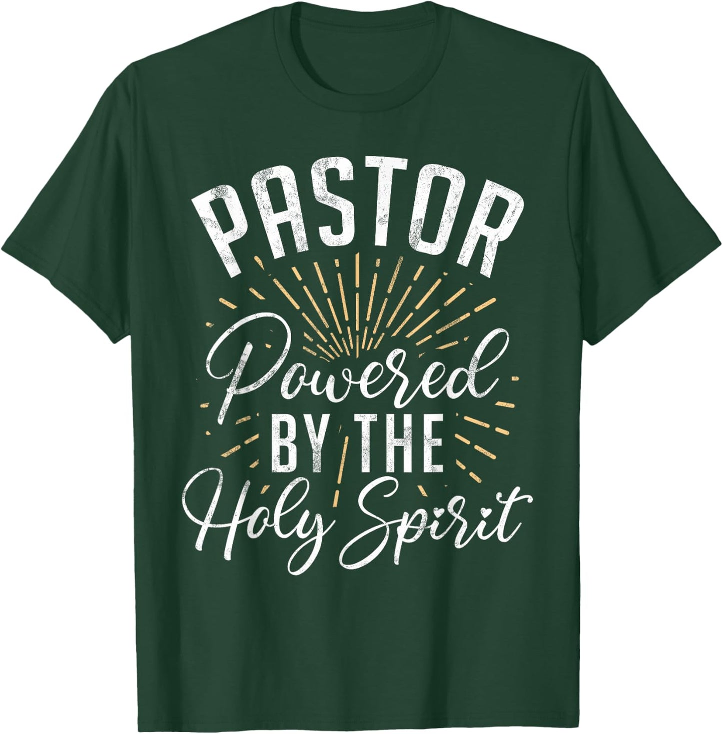 Pastor Powered by The Holy Spirit Pastor T-Shirt - T-Shirt | Forest