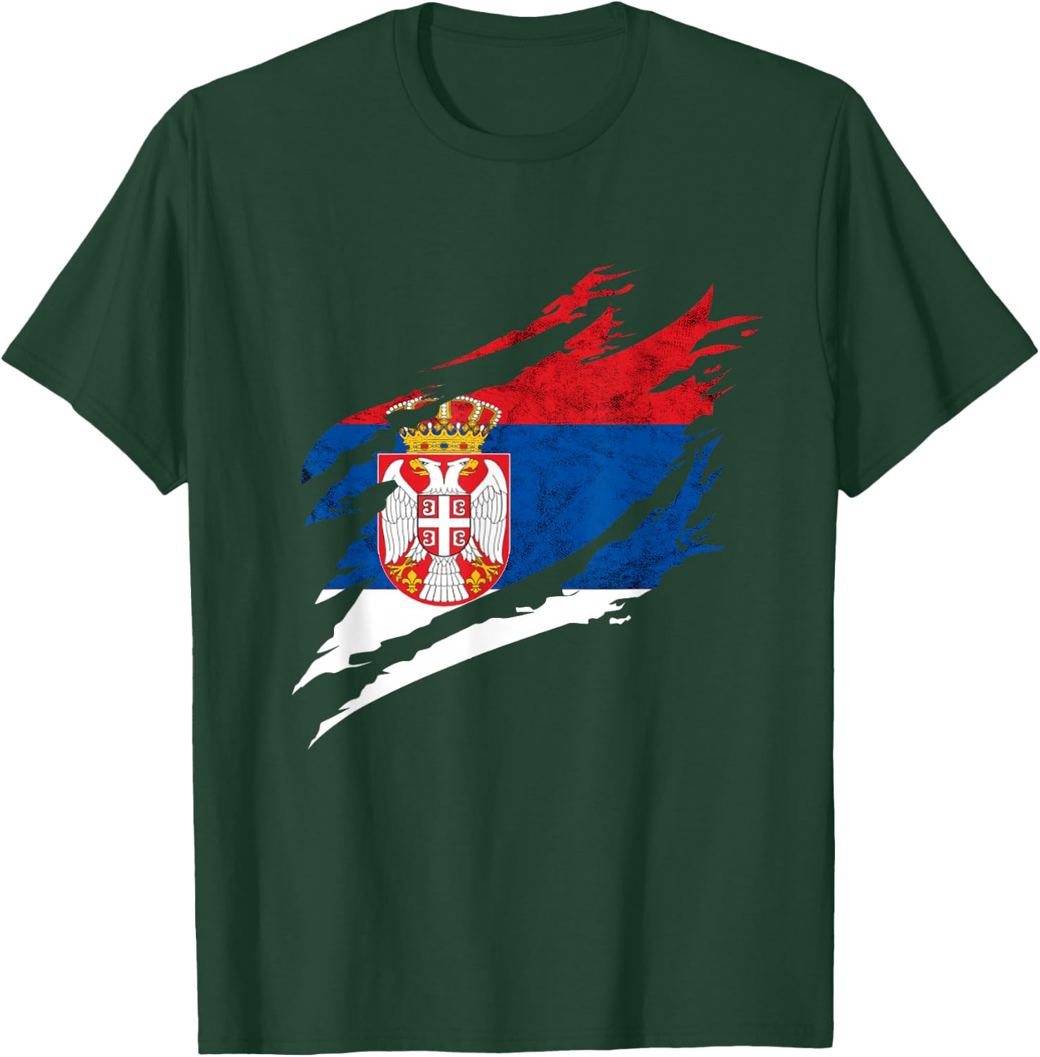 Serbia Vintage Serbian Flag Serbian Pride Serbian Roots T-Shirt - T-Shirt | Forest