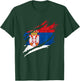 Serbia Vintage Serbian Flag Serbian Pride Serbian Roots T-Shirt - T-Shirt | Forest