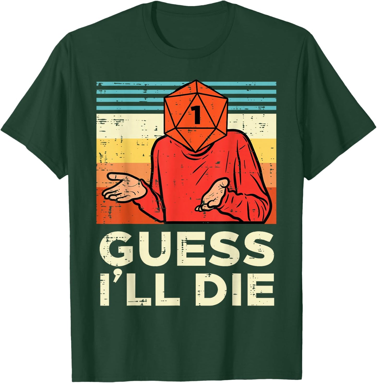 Rpg Gamer 1 Guess Ill Die Retro Men Boys Kids Youth T-Shirt - T-Shirt | Forest
