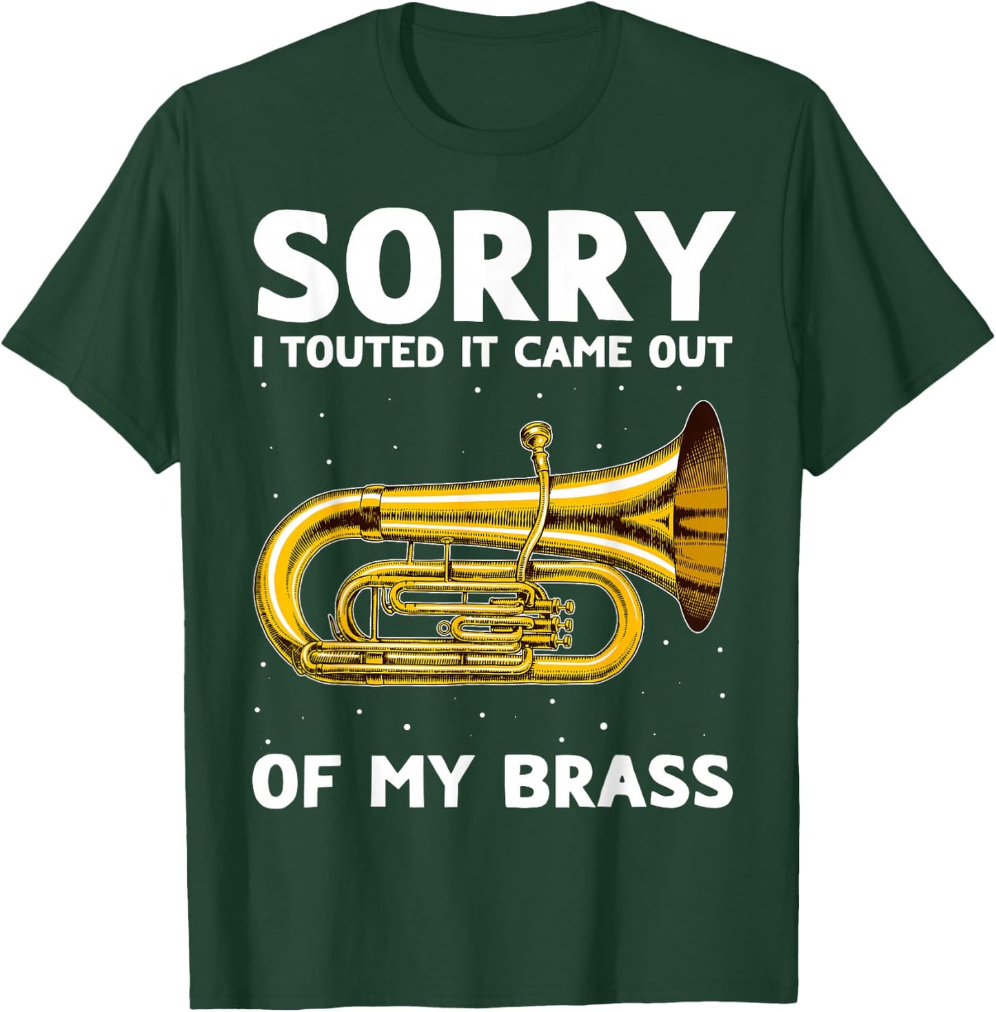 French Horn Double Tonguing Mellophone Player T-Shirt - T-Shirt | Forest