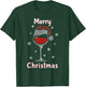 Christmas outfit women wine glass funny Christmas T-Shirt - T-Shirt | Forest