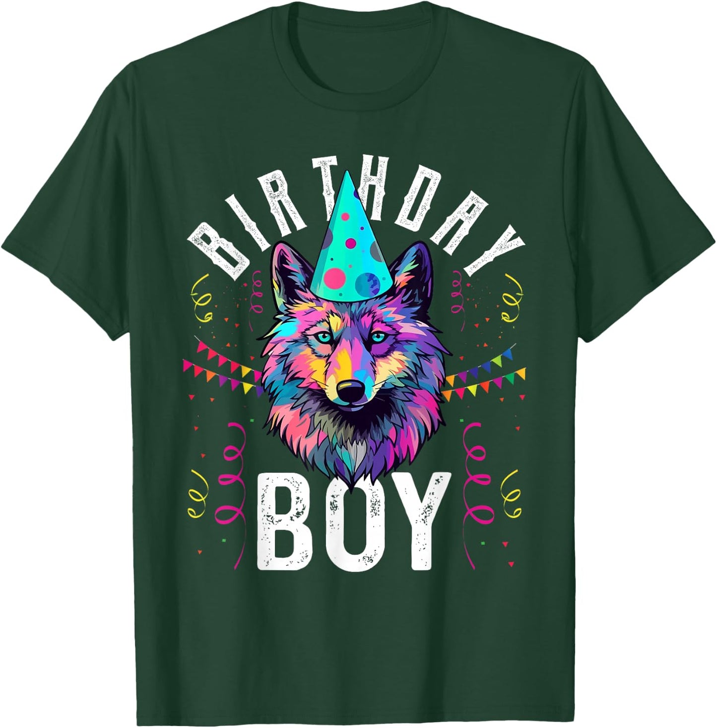 Birthday Boy WOLF Shirt Cute WOLF T Shirt for Birthday Wolve T-Shirt - T-Shirt | Forest
