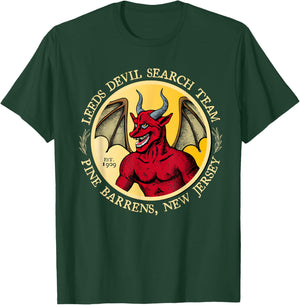 Leeds Devil Search Team Est 1909 Pine Barrens New Jersey T-Shirt - T-Shirt | Forest
