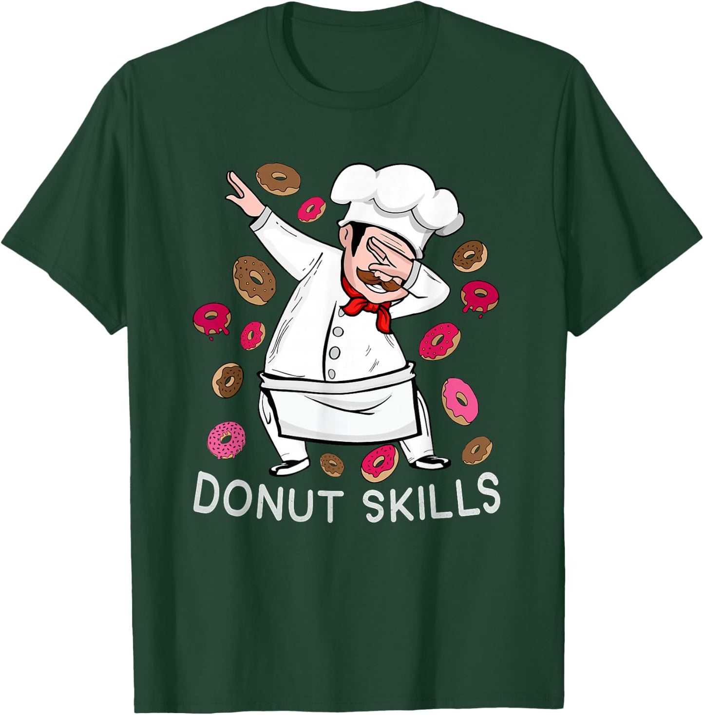Donut Lover Men Pastry Chef Muffin Souvenir Cake Donuts T-Shirt - T-Shirt | Forest