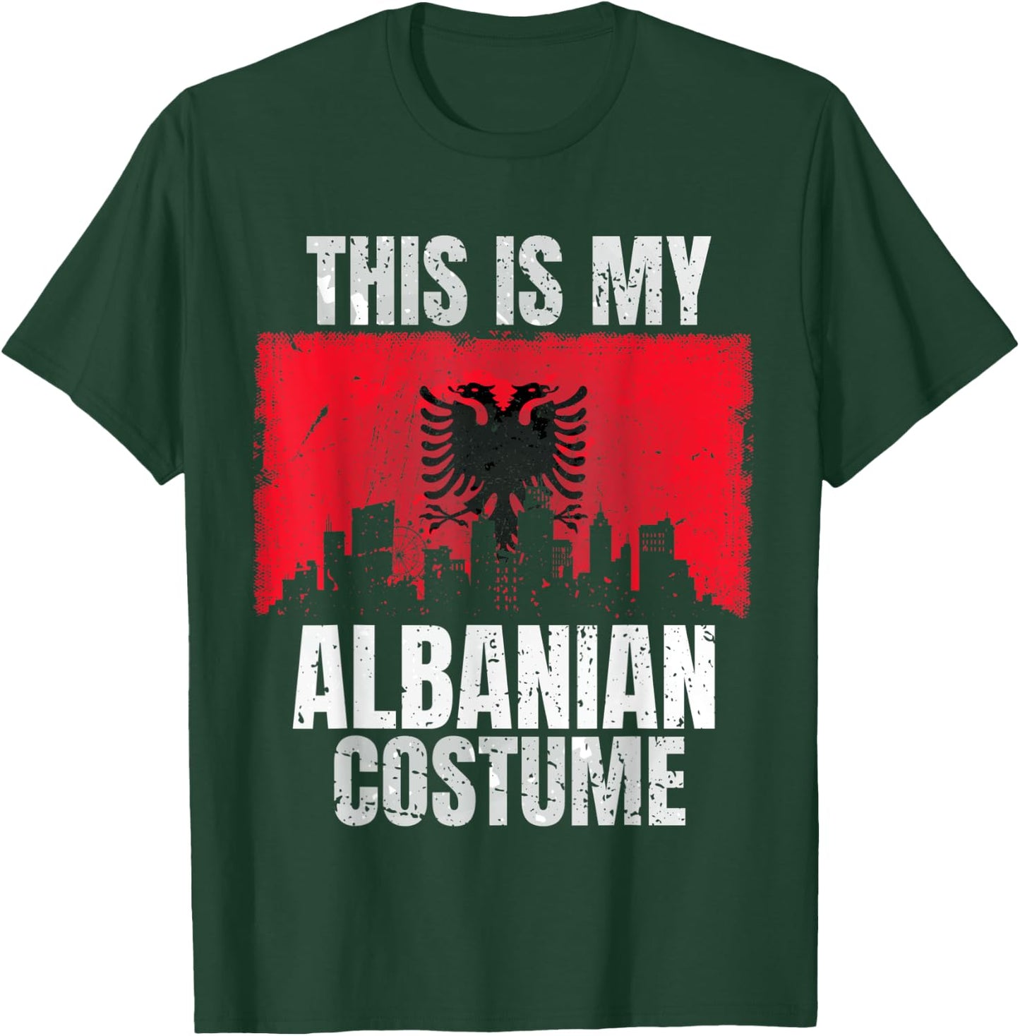 This Is My Albanian Costume Women Vintage Albanian T-Shirt - T-Shirt | Forest
