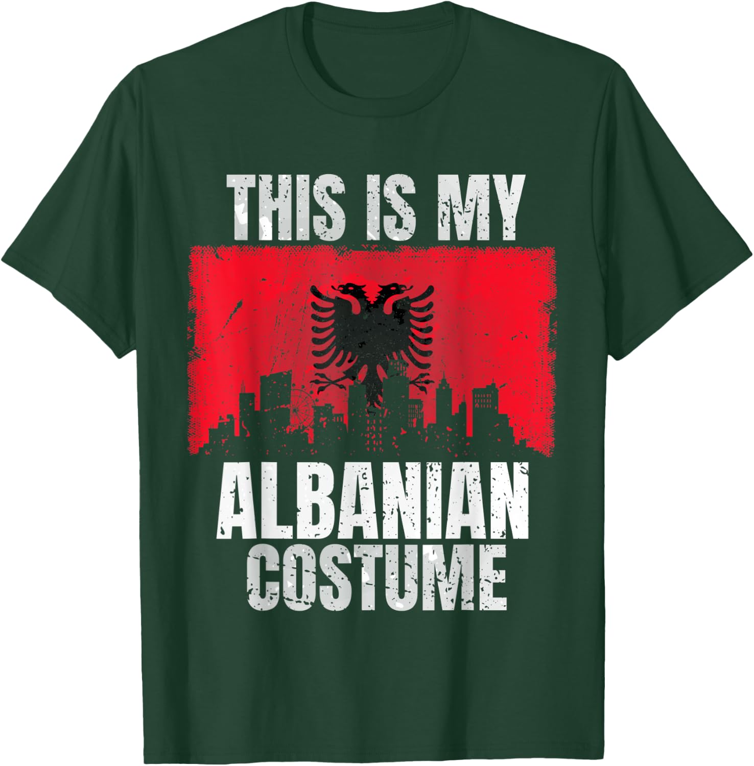 This Is My Albanian Costume Women Vintage Albanian T-Shirt - T-Shirt | Forest
