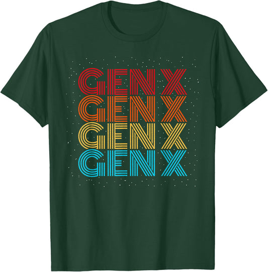 Generation X - Gen Xer - Gen X Retro Vintage 80s - Gen X T-Shirt - T-Shirt | Forest