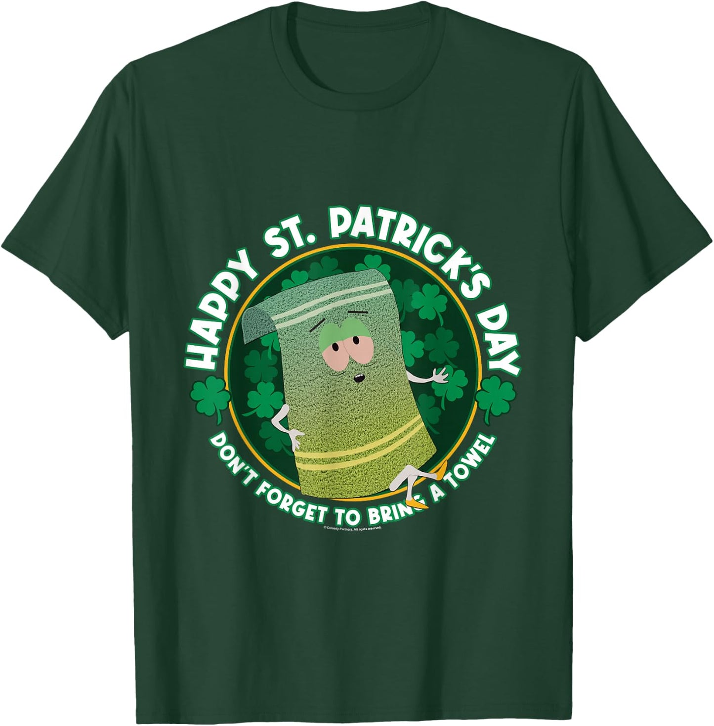 South Park St. Patrick's Day Towelie T-Shirt - T-Shirt | Forest