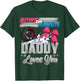 burnouts or bows gender reveal Party Announcement Daddy T-Shirt - T-Shirt | Forest