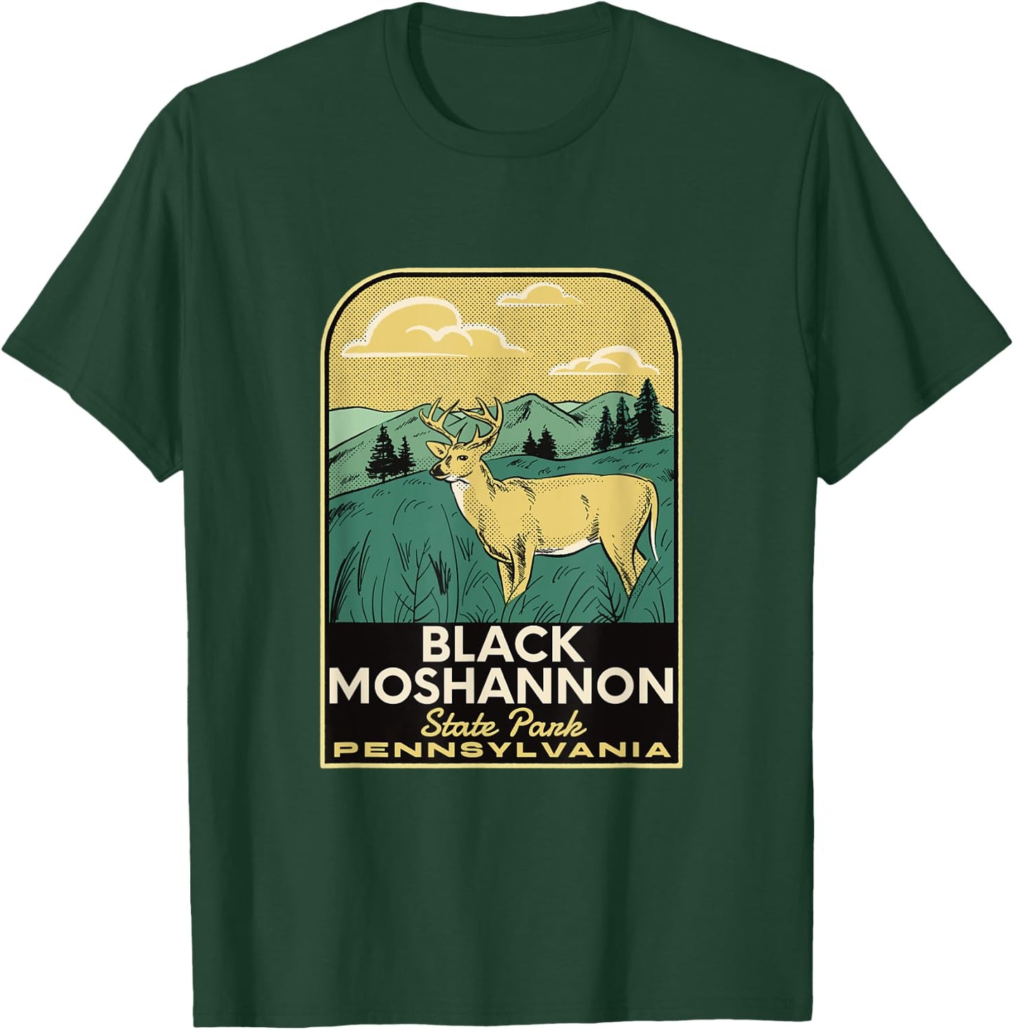 Black Moshannon State Park PA Vintage Travel T-Shirt - T-Shirt | Forest
