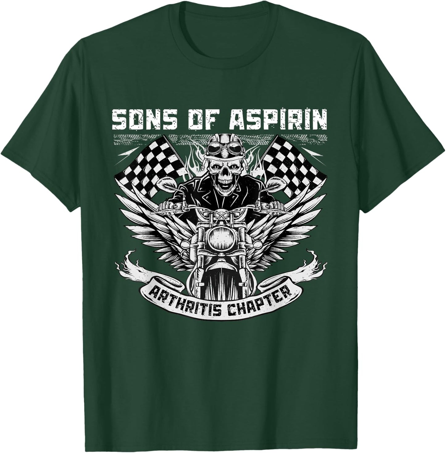 Sons Of Aspirin Arthritis Chapter Women Funny Biker T-Shirt - T-Shirt | Forest