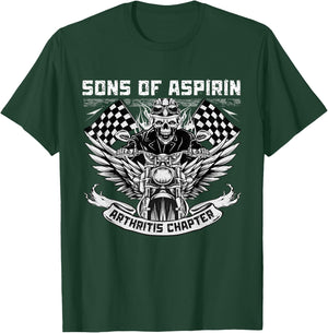 Sons Of Aspirin Arthritis Chapter Women Funny Biker T-Shirt - T-Shirt | Forest