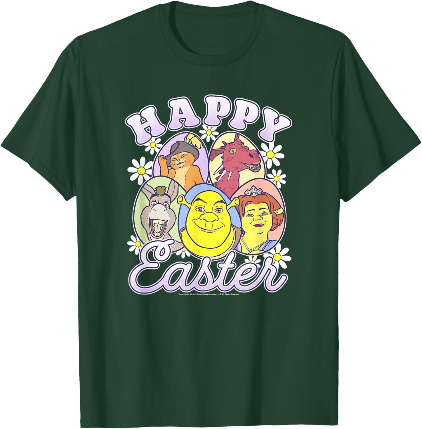 Shrek Happy Easter Group Egg Portraits T-Shirt - T-Shirt | Forest