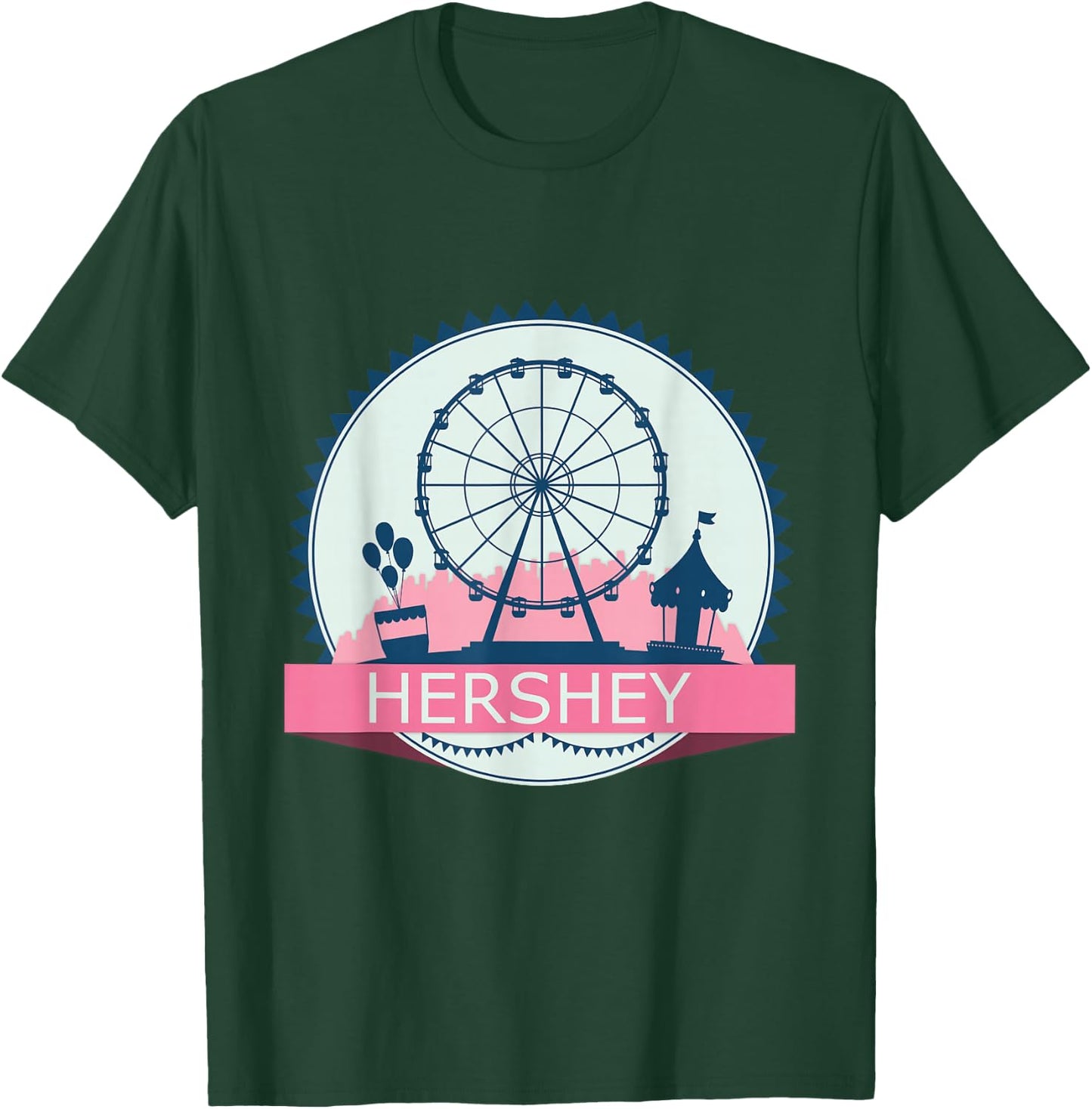 Vintage Hershey PA, Pennsylvania, Park Retro T-Shirt - T-Shirt | Forest