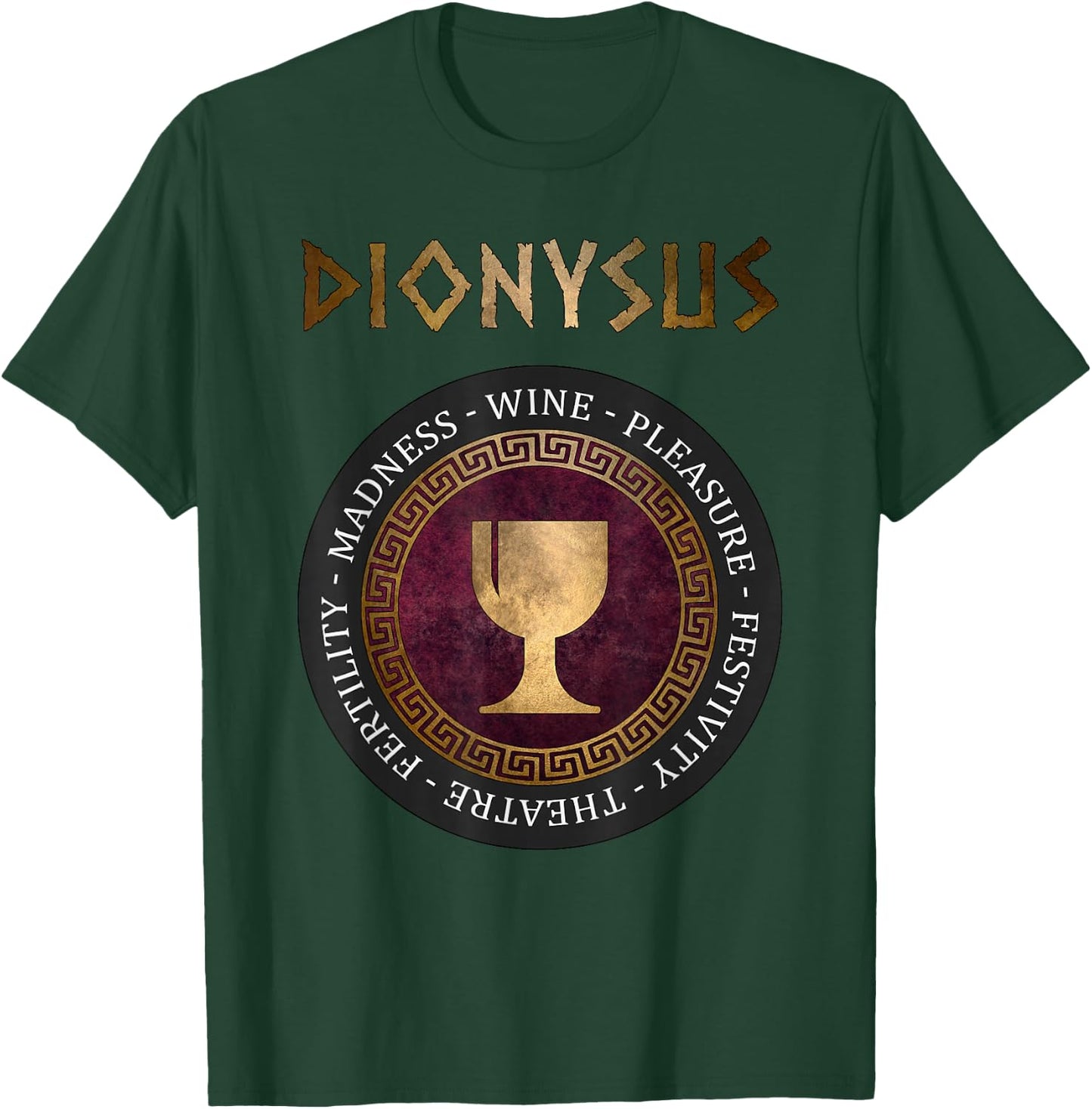 Dionysus Ancient Greek God of Wine and Festivities T-Shirt - T-Shirt | Forest