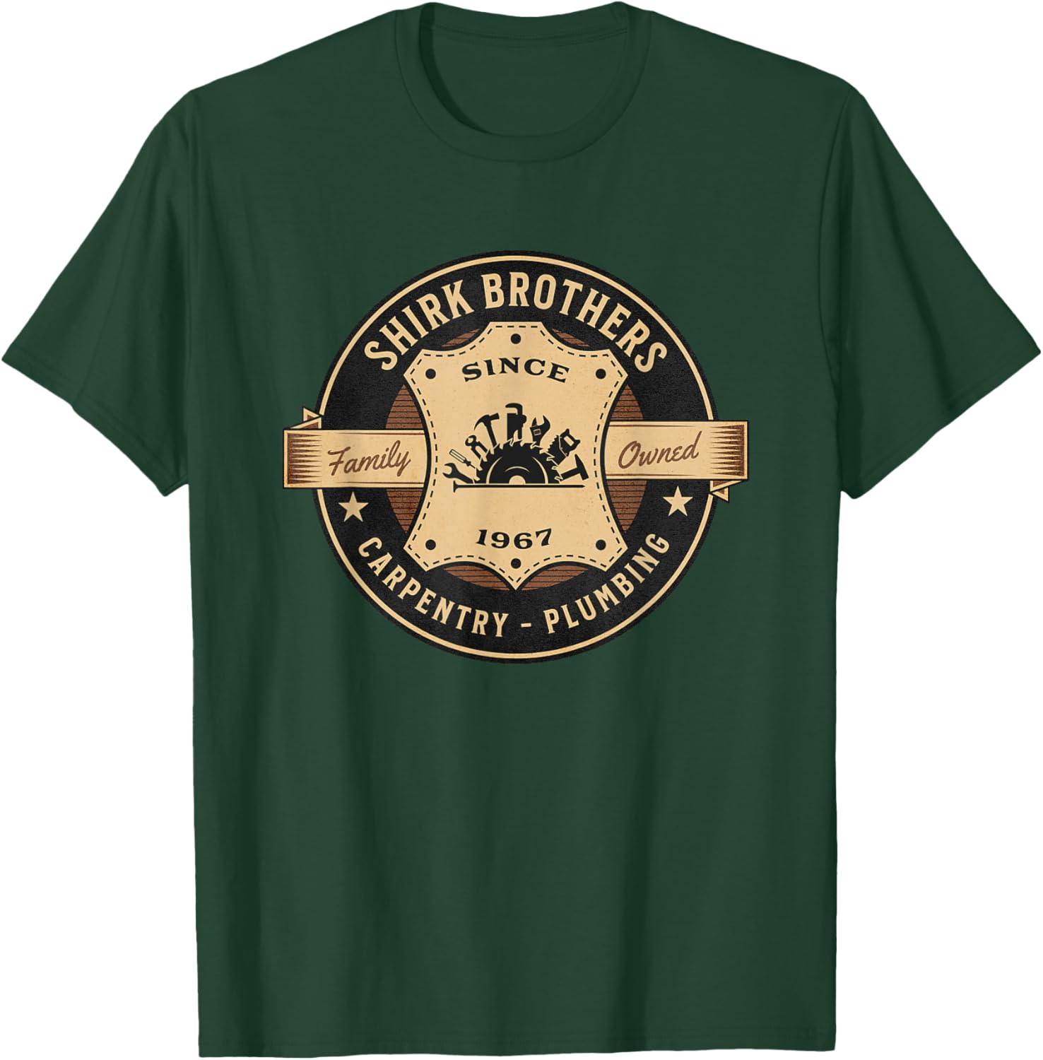 The Money Pit | Shirk Brothers Construction Retro Movie T-Shirt - T-Shirt | Forest
