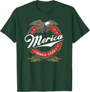 Merica Since 1776, Funny 4th of July Merica Since 1776 T-Shirt - T-Shirt | Forest