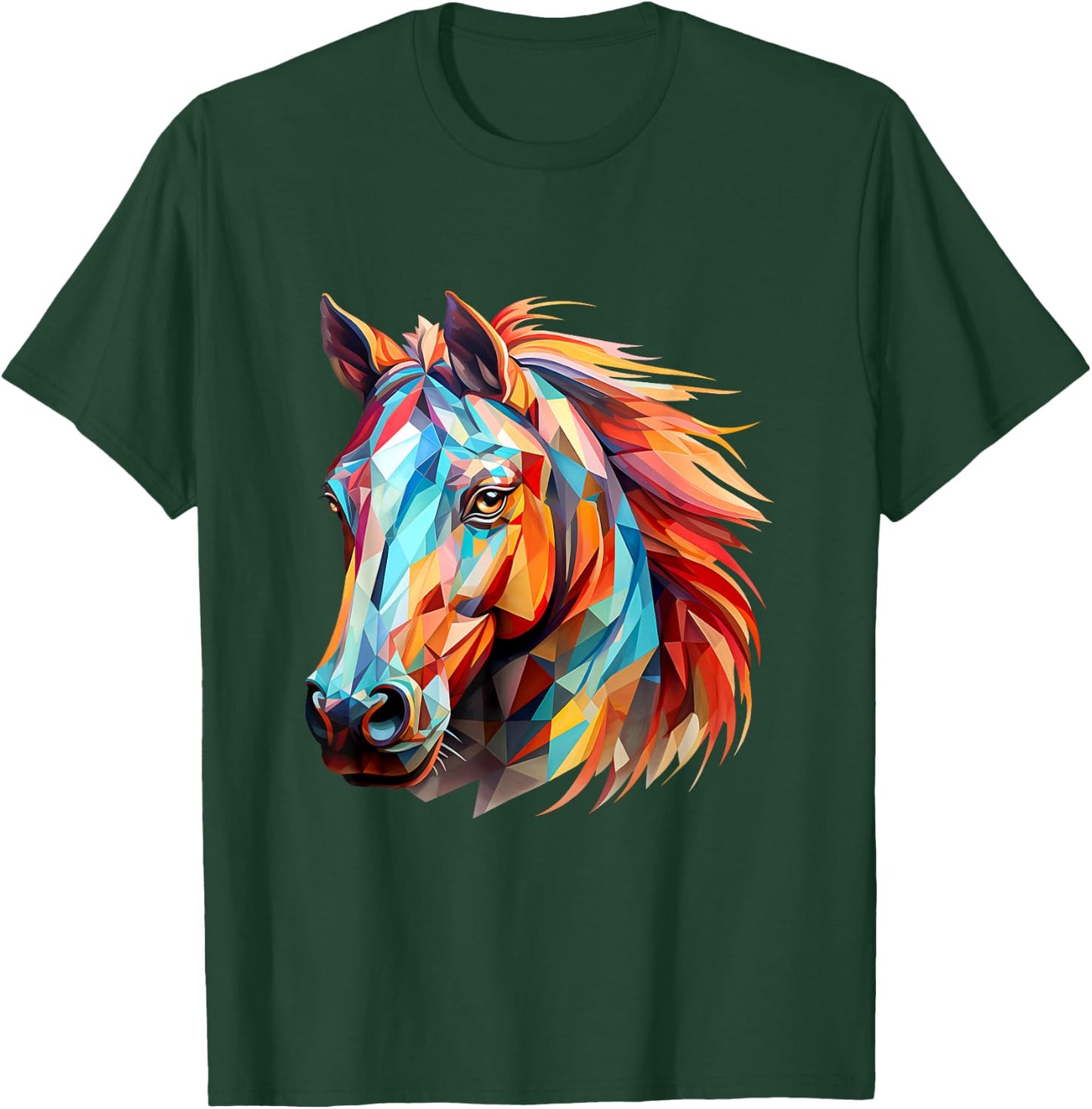 Horse Colorful T-Shirt - T-Shirt | Forest