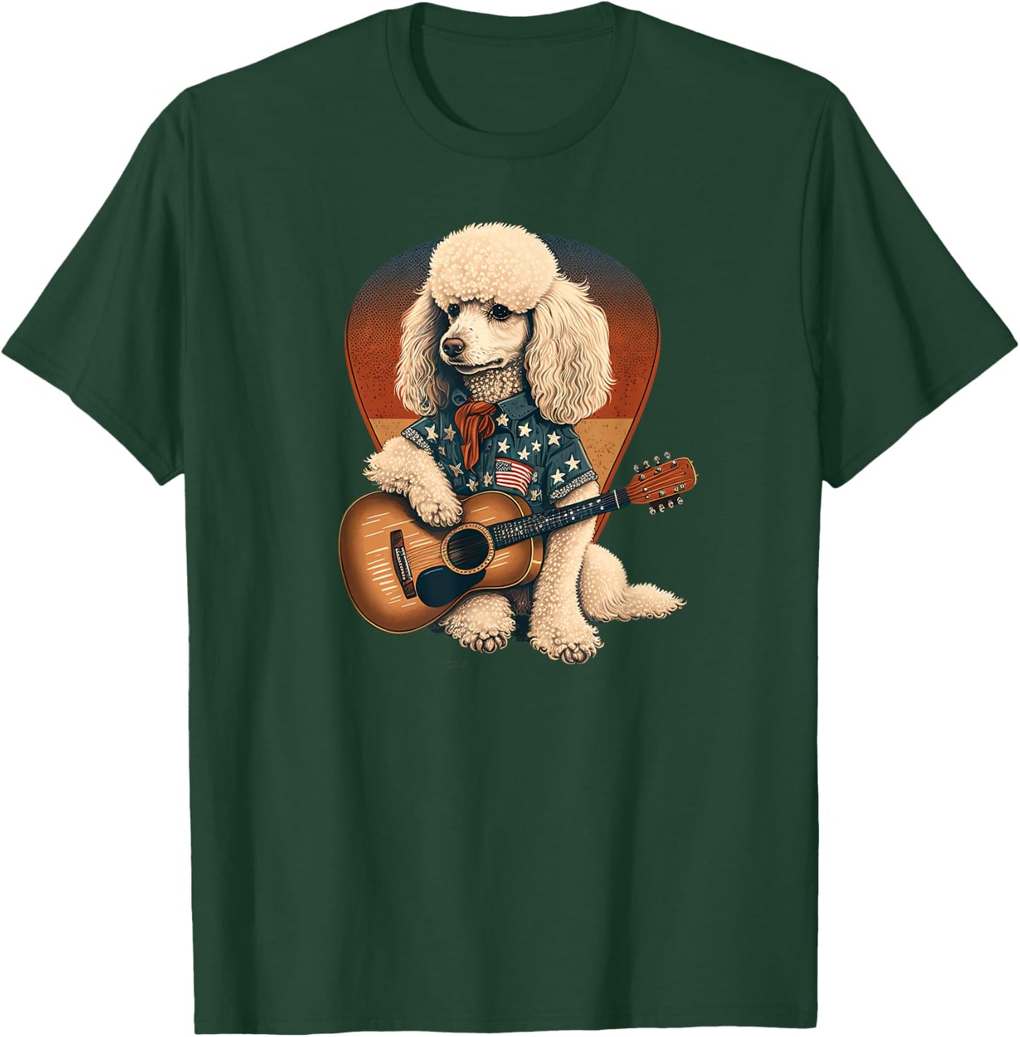 Funny Poodle Dog Miniature Poodle Toy Poodle Country music Women Girls Kids T-Shirt - T-Shirt | Forest