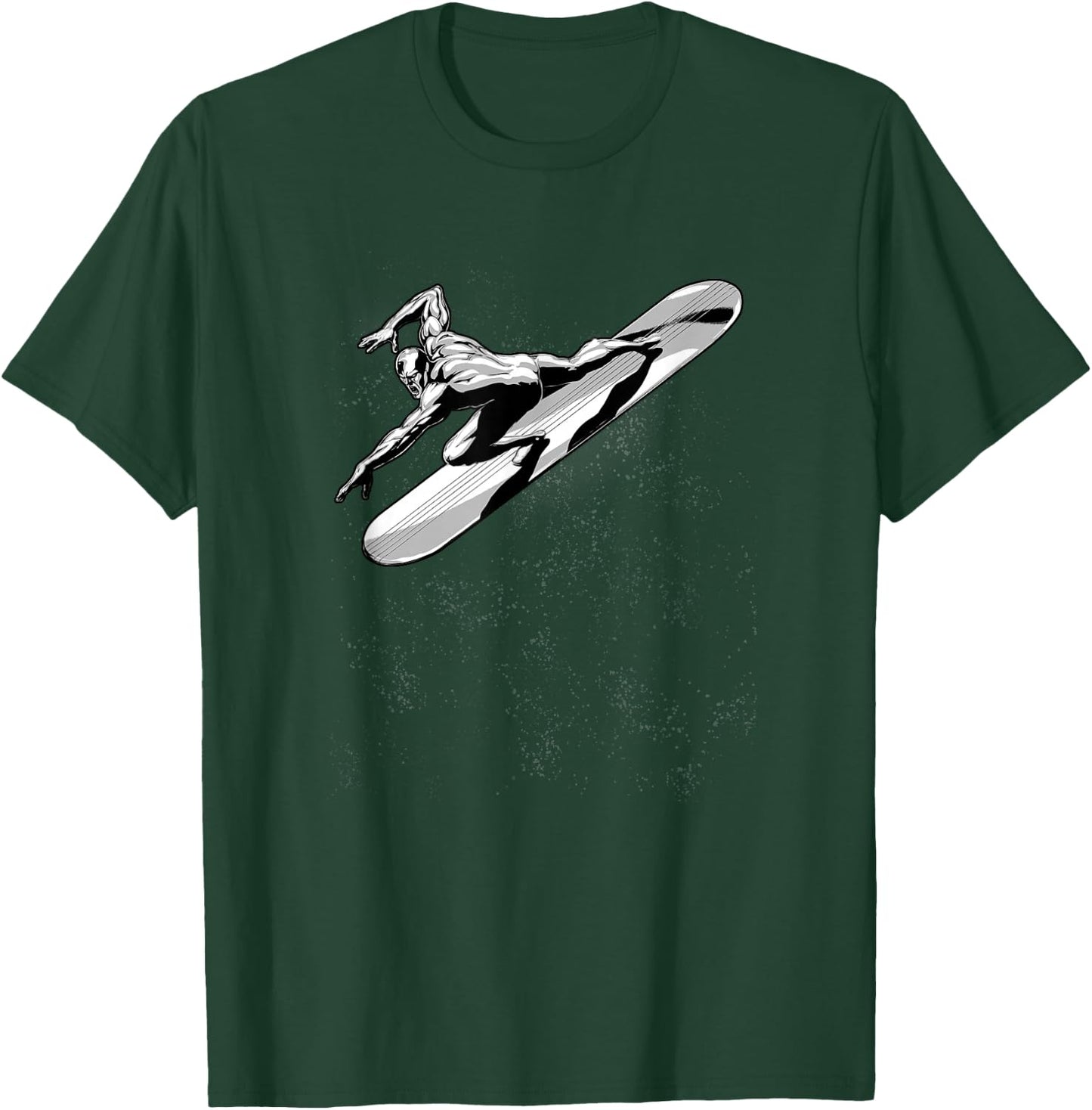 Marvel Fantastic Four Silver Surfer Space Surfing Logo T-Shirt - T-Shirt | Forest