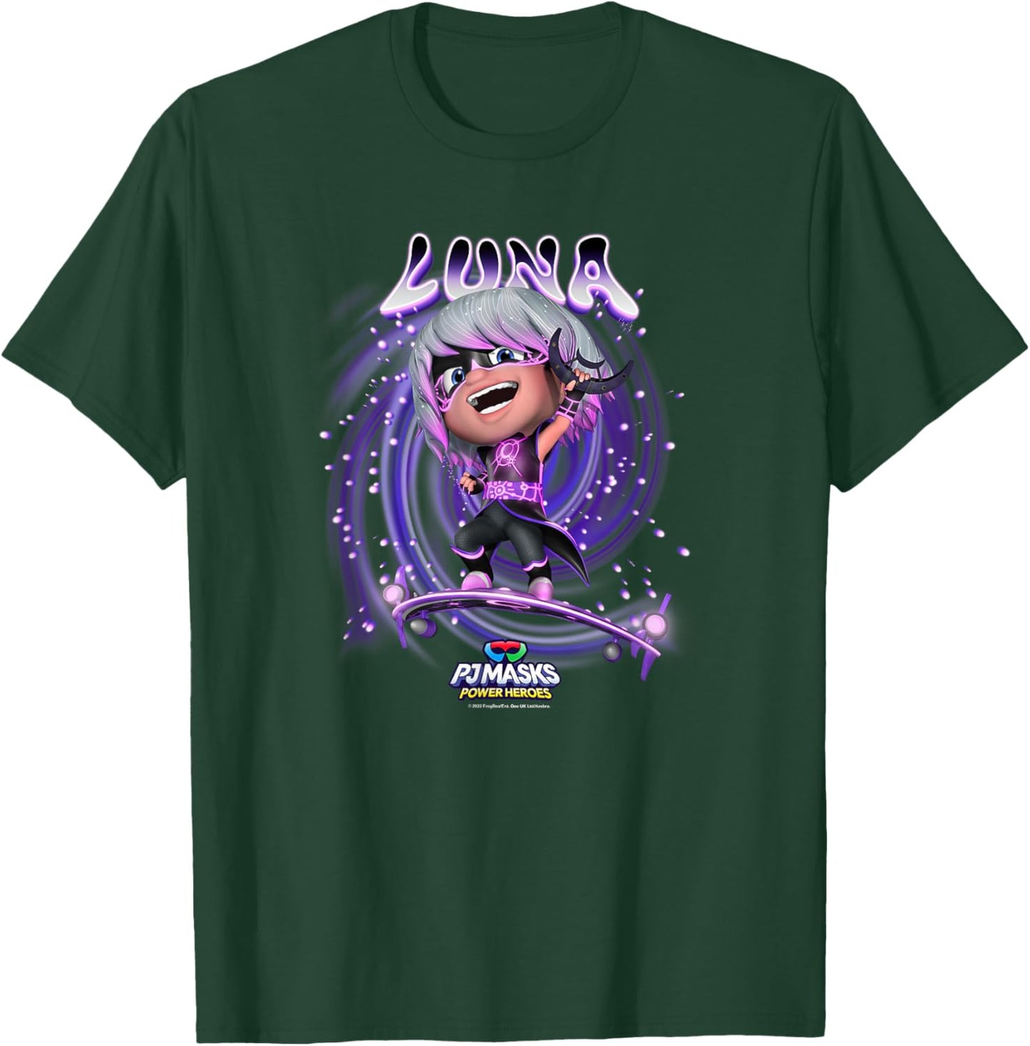 PJ Masks Luna Girl Celestial Ride Magic Villain Logo T-Shirt - T-Shirt | Forest