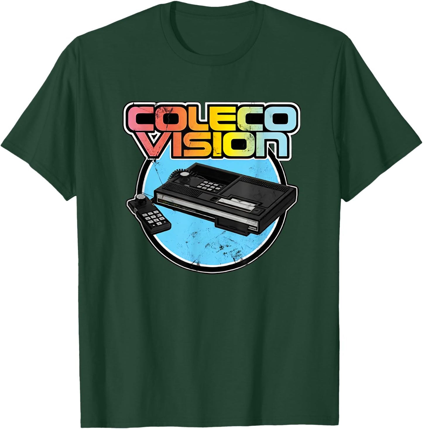 Colecovision Retro Vintage Video Game Gamer T-Shirt - T-Shirt | Forest