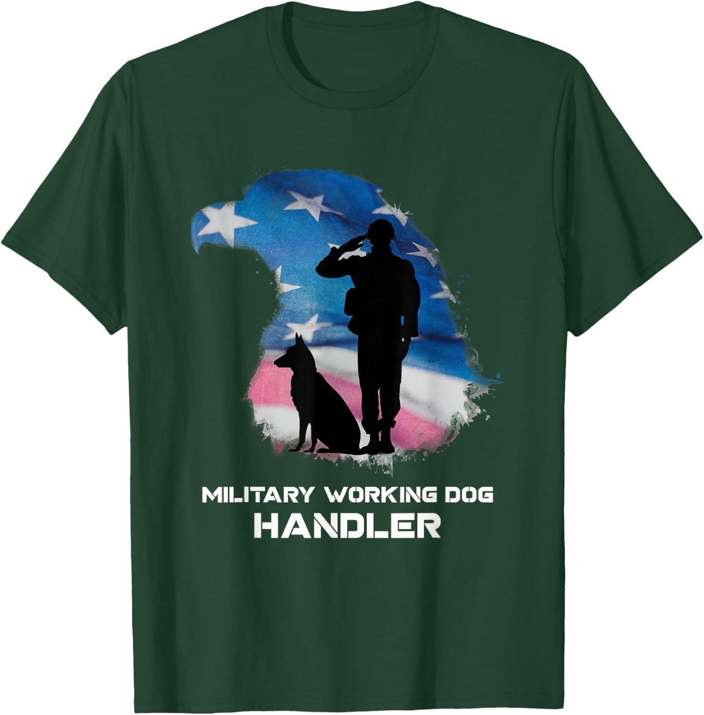 Military Working Dog Handler shirt women T-Shirt - T-Shirt | Forest