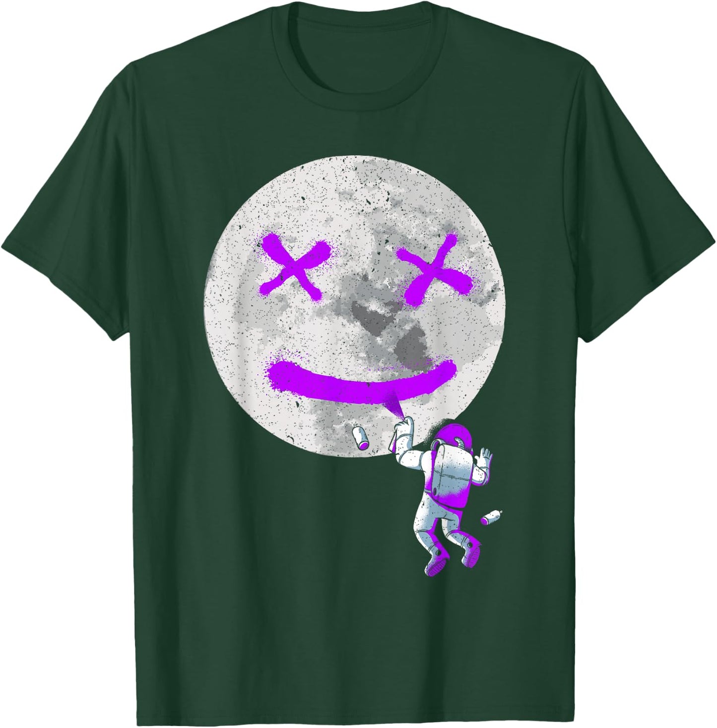 Graffiti Astronaut Spray Paint Street Art Drawing Artist T-Shirt - T-Shirt | Forest