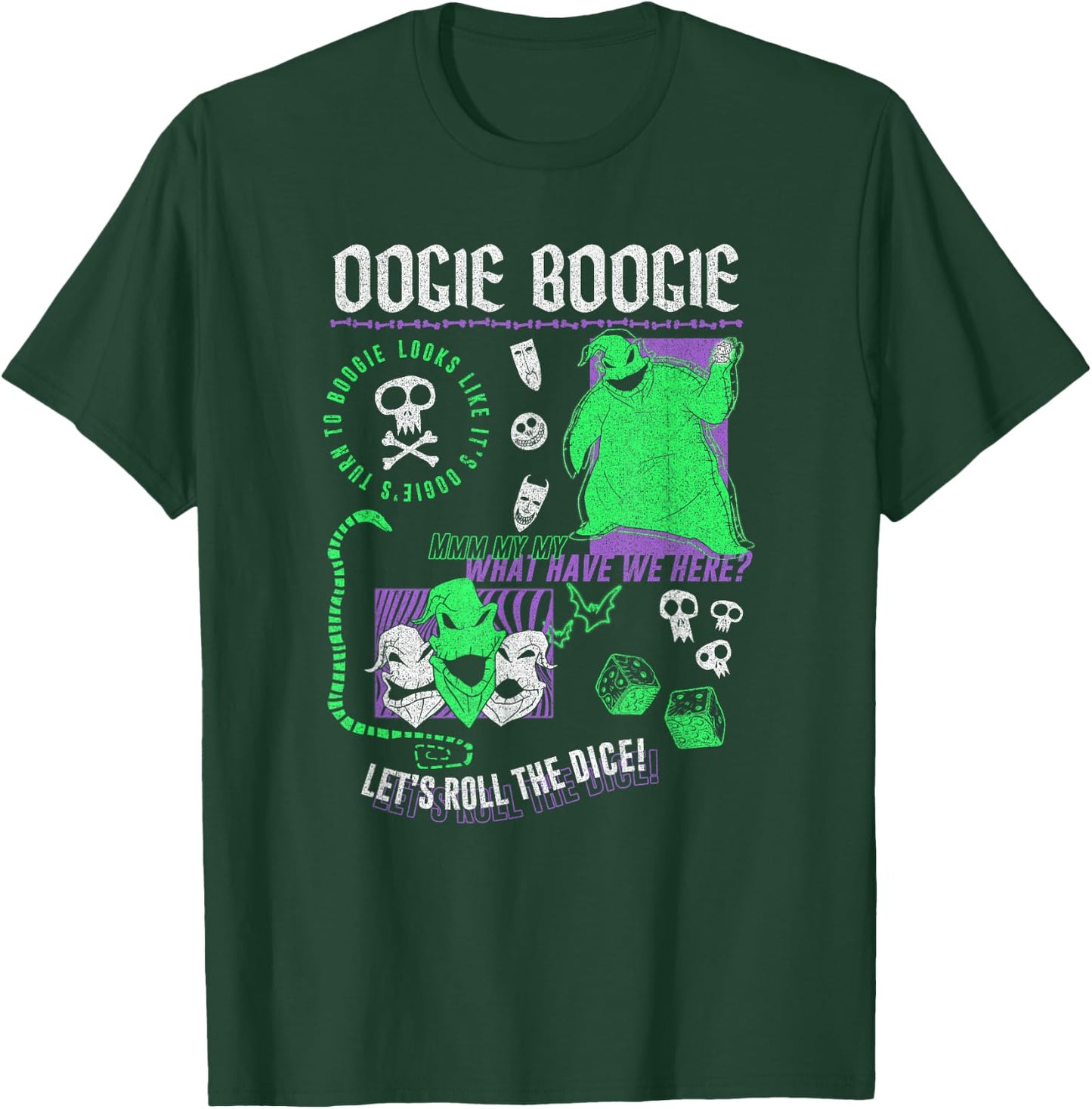 Disney The Nightmare Before Christmas Oogie Boogie Poster T-Shirt - T-Shirt | Forest