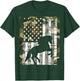 Camo US Flag Horse Camoflage Animal Vintage Design T-Shirt - T-Shirt | Forest