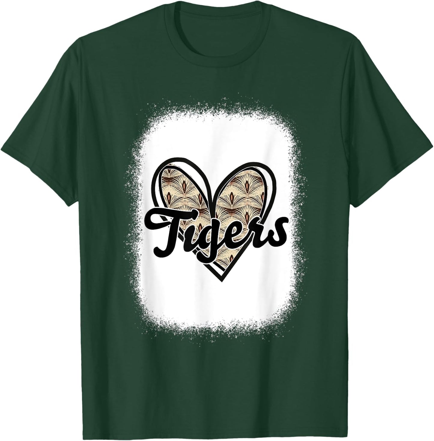 Football Tigers School Sports Fan Team Spirit T-Shirt - T-Shirt | Forest