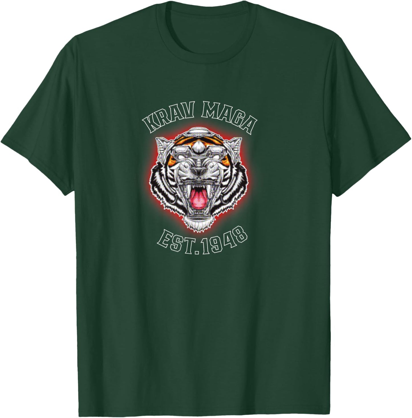 Mechanical Tiger Training Apparel for Krav Maga T-Shirt - T-Shirt | Forest