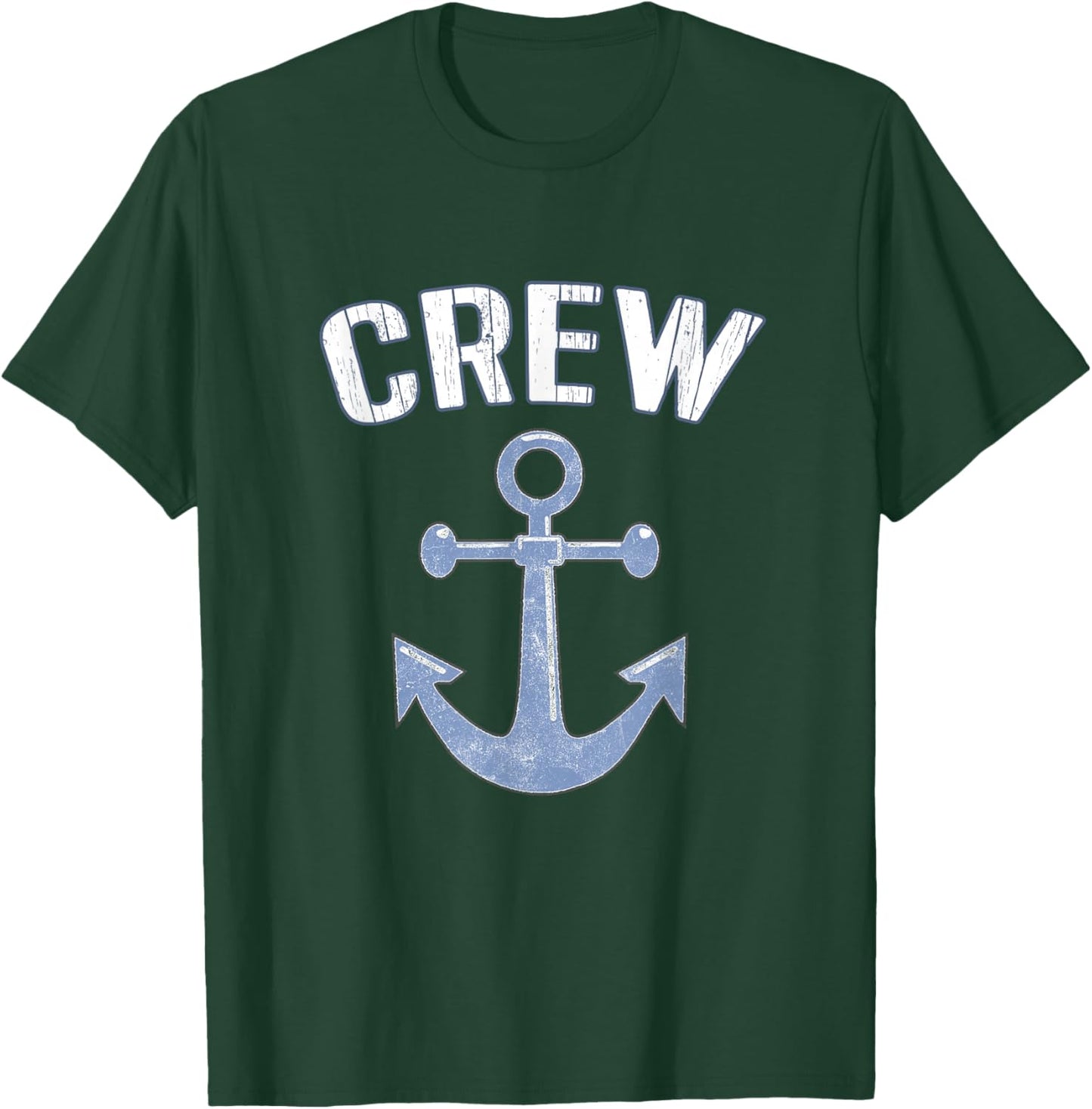 Boating Captain Crew Pontoon Nautical Gift Sailing Anchor T-Shirt - T-Shirt | Forest