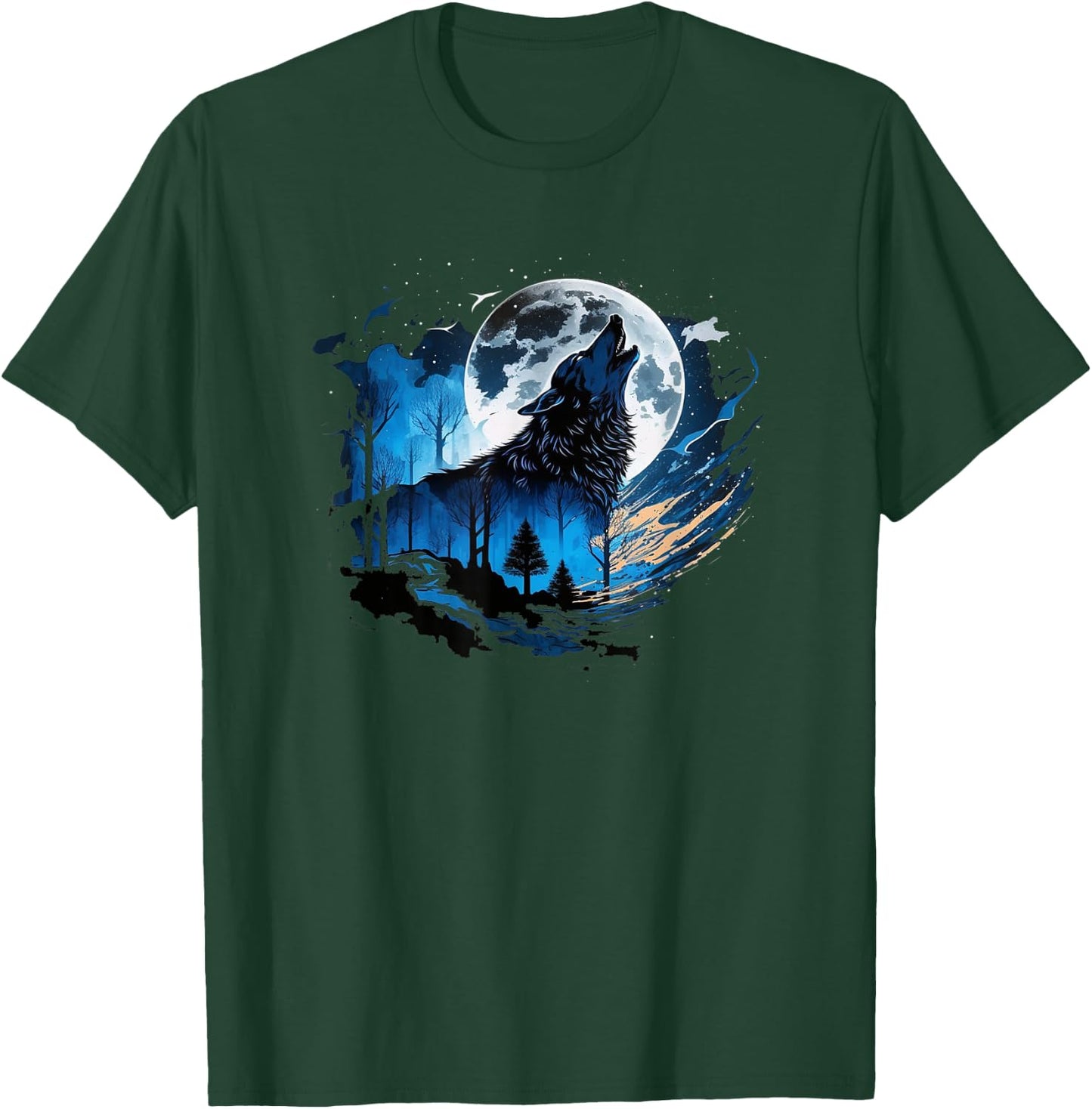 Wolf And Wolves Men Women Kids T-Shirt - T-Shirt | Forest