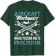 Aviation Mechanic Airframe Mechanic Airplane Aviation T-Shirt - T-Shirt | Forest