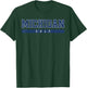 Michigan Golf Blue Vintage Text T-Shirt - T-Shirt | Forest
