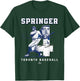 Number and Portrait George Springer Toronto MLBPA T-Shirt - T-Shirt | Forest