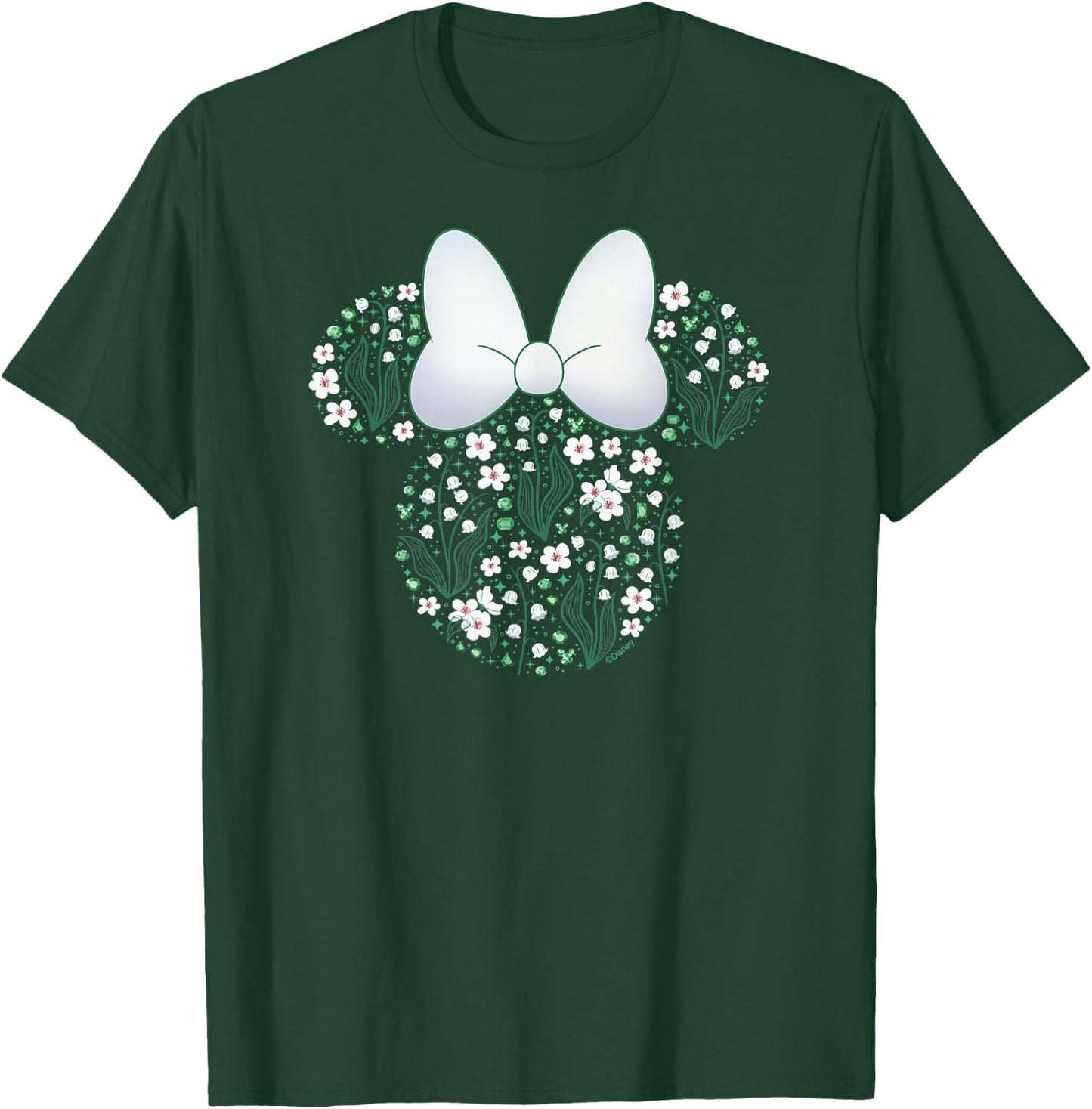 Disney Minnie Mouse May Birth Month Birthstone & Flowers T-Shirt - T-Shirt | Forest