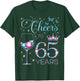 Cheers to 65 Years Old 65th Birthday Party 65th Happy Bday T-Shirt - T-Shirt | Forest