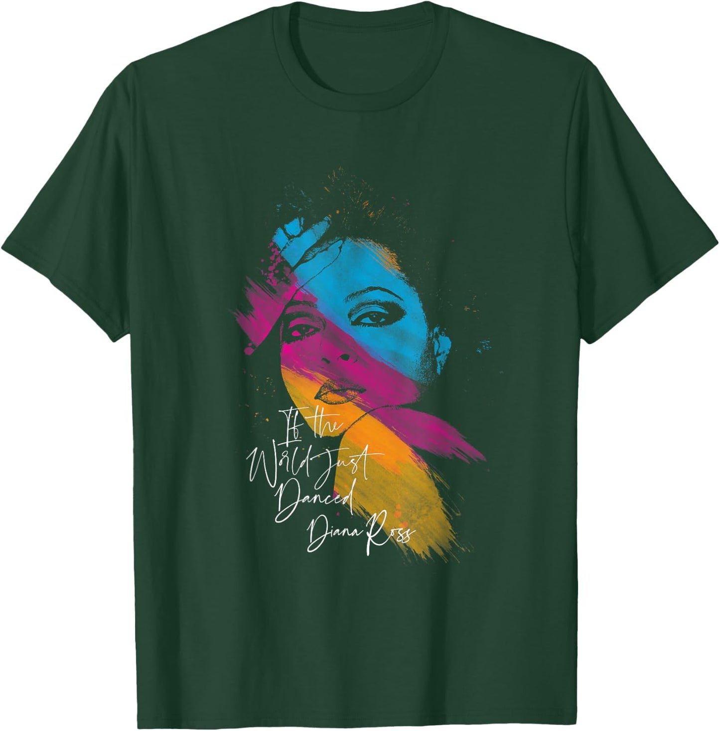 Diana Ross - Paint Strokes T-Shirt - T-Shirt | Forest