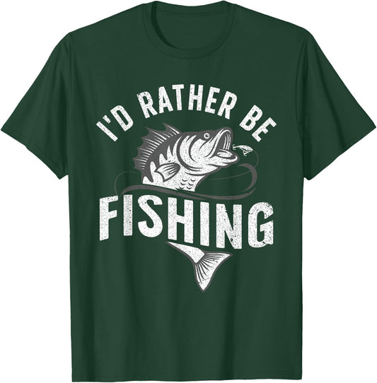 Funny Fishing Novelty Design Women Kids Fish Lovers Small T-Shirt - T-Shirt | Forest