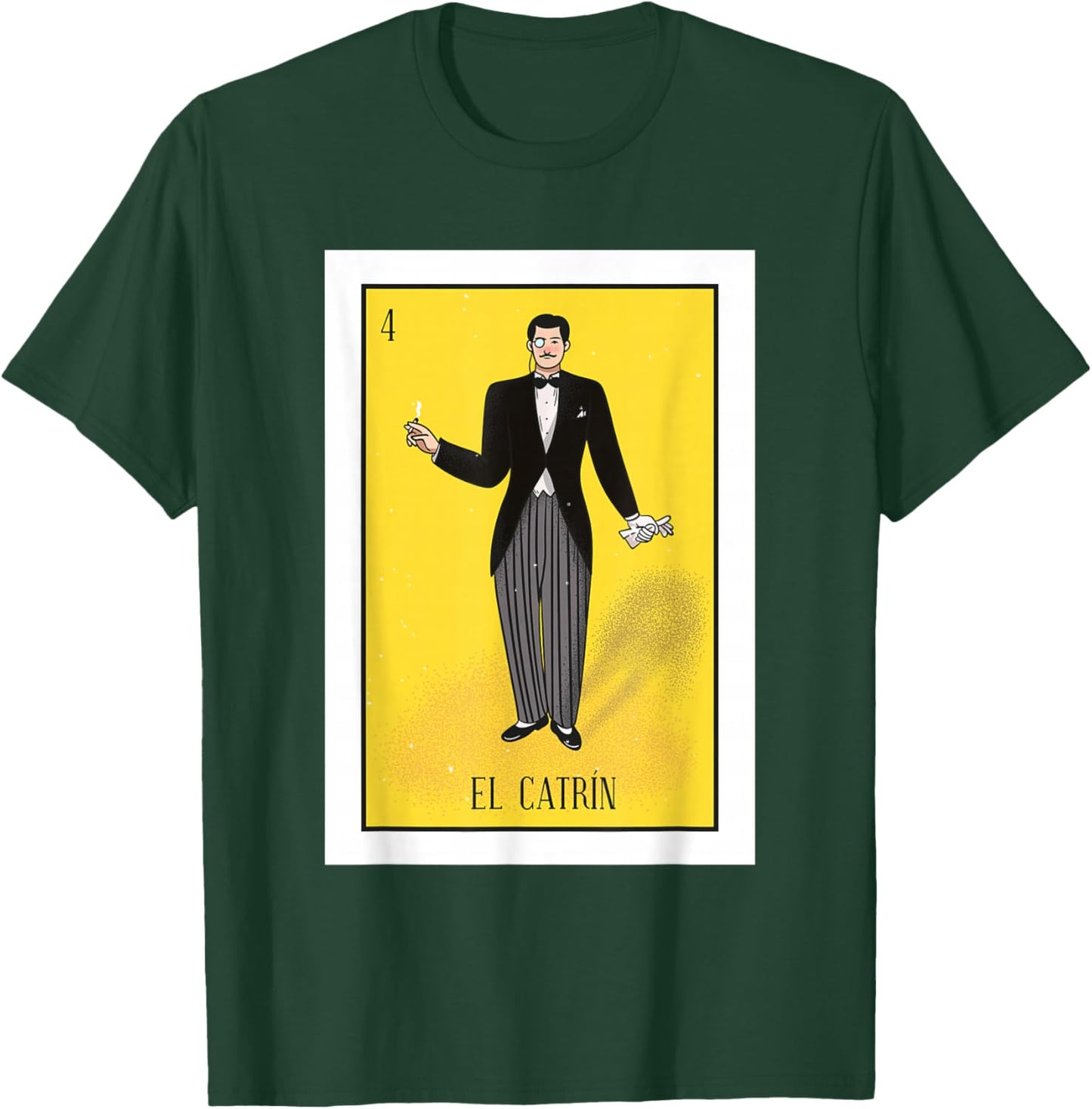El Catrin Lottery The Gentleman Lottery Mexican paper T-Shirt - T-Shirt | Forest
